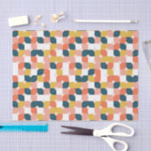 Bauhaus-Retro geometrisches Muster Seidenpapier (Handwerk)