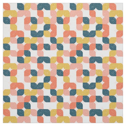 Bauhaus-Retro geometrisches Muster Stoff (Muster)