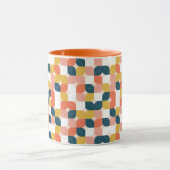 Bauhaus-Retro geometrisches Muster Tasse (Zentrum)