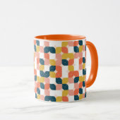 Bauhaus-Retro geometrisches Muster Tasse (VorderseiteRechts)