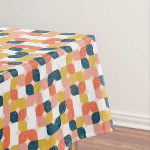 Bauhaus-Retro geometrisches Muster Tischdecke