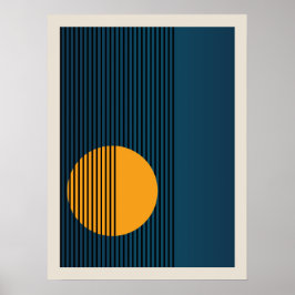 Bauhaus | Retrodesign | Blaues Poster