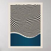 Bauhaus | Retrodesign | Blaues Poster (Vorne)