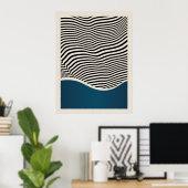 Bauhaus | Retrodesign | Blaues Poster (Heimbüro)