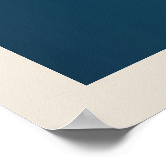 Bauhaus | Retrodesign | Blaues Poster (Ecke)