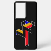 Bauhaus Running Man Poster Samsung Galaxy Hülle (Rückseite)