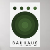 Bauhaus Sage Green, Orange, Black Boho Wall Art Poster (Vorne)