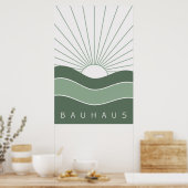 Bauhaus Sage Green Poster (Küche)