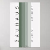 Bauhaus Sage Green Poster (Vorne)