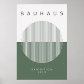 Bauhaus Sage Green Poster (Vorne)