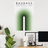 Bauhaus Sage Green Poster (Heimbüro)