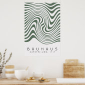 Bauhaus Sage Green Poster (Küche)