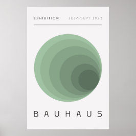 Bauhaus Sage Green Poster