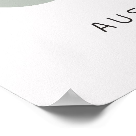 Bauhaus Sage Green Poster (Ecke)