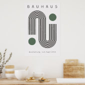Bauhaus Sage Green Poster (Küche)