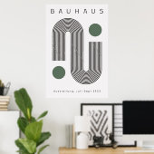 Bauhaus Sage Green Poster (Heimbüro)
