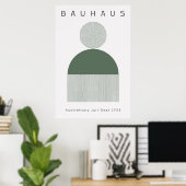 Bauhaus Salbeigrünes Poster (Heimbüro)