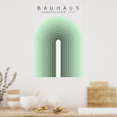 Bauhaus Salbeigrünes Poster (Küche)