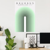 Bauhaus Salbeigrünes Poster (Heimbüro)
