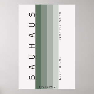 Bauhaus Salbeigrünes Poster