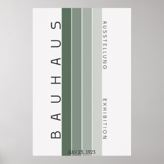 Bauhaus Salbeigrünes Poster