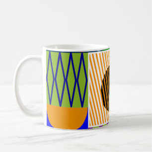 Bauhaus Shape Collage Kaffeetasse