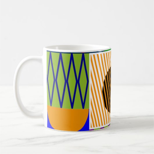Bauhaus Shape Collage Kaffeetasse (Links)