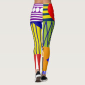 Bauhaus Shape Collage Leggings (Rückseite)