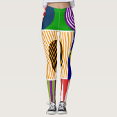 Bauhaus Shape Collage Leggings (Vorderseite)