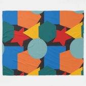 Bauhaus Shapes Fleece Blanket (Vorderseite (Horizontal))