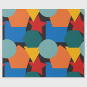 Bauhaus Shapes  Geschenkpapier (Flach)