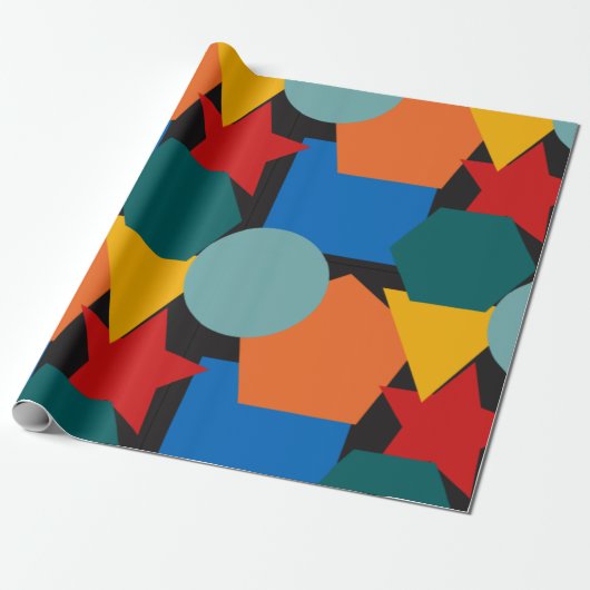 Bauhaus Shapes  Geschenkpapier (Ungerollt)