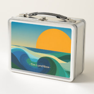 Bauhaus-Sonnenuntergang Lunchbox mit individuellem
