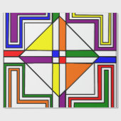 Bauhaus Stains Glass Geschenkpapier (Flach)