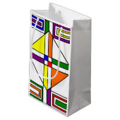 Bauhaus Stains Glass Kleine Geschenktüte (Rückseite Schrägansicht)