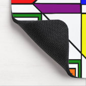 Bauhaus Stains Glass Mousepad (Ecke)