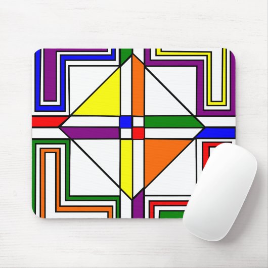 Bauhaus Stains Glass Mousepad (Mit Mouse)