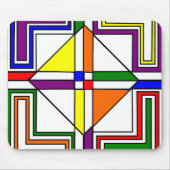 Bauhaus Stains Glass Mousepad (Vorne)