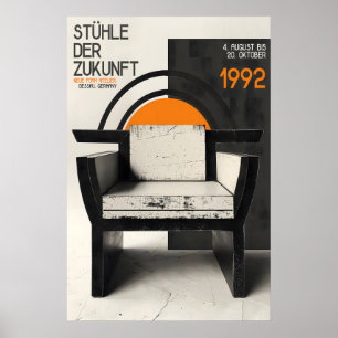 Bauhaus-Stuhl-Ausstellungsposter Deutsche Moderne Poster