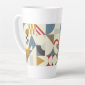 Bauhaus Style Geometrie Design Milchtasse (Linke Ecke)