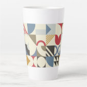 Bauhaus Style Geometrie Design Milchtasse (Vorderseite)