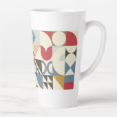 Bauhaus Style Geometrie Design Milchtasse (Rechts)