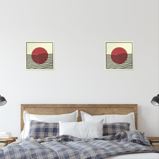 Bauhaus Style Sunset Bilderwand Sets (Schlafzimmer)