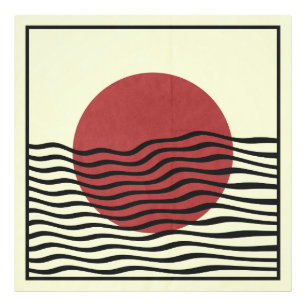 Bauhaus Style Sunset Fotodruck