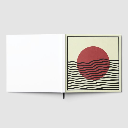 Bauhaus Style Sunset Gästebuch (Voll)