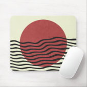Bauhaus Style Sunset Mousepad (Mit Mouse)