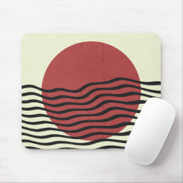 Bauhaus Style Sunset Mousepad