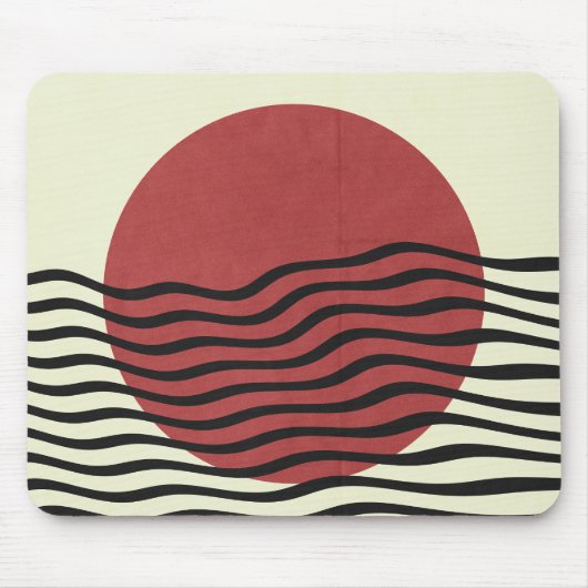 Bauhaus Style Sunset Mousepad (Vorne)