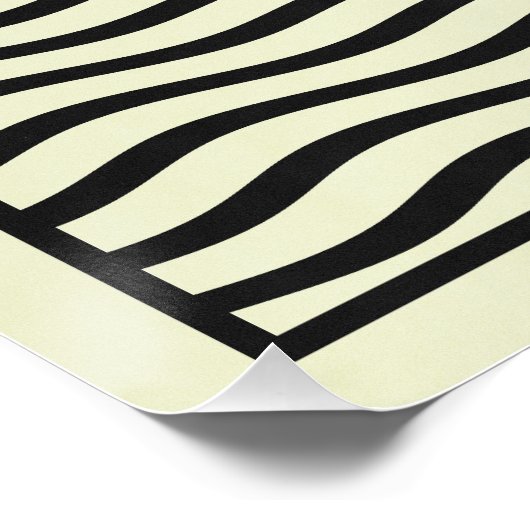 Bauhaus Style Sunset Poster (Ecke)