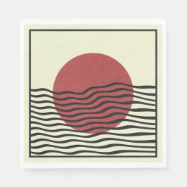 Bauhaus Style Sunset Serviette